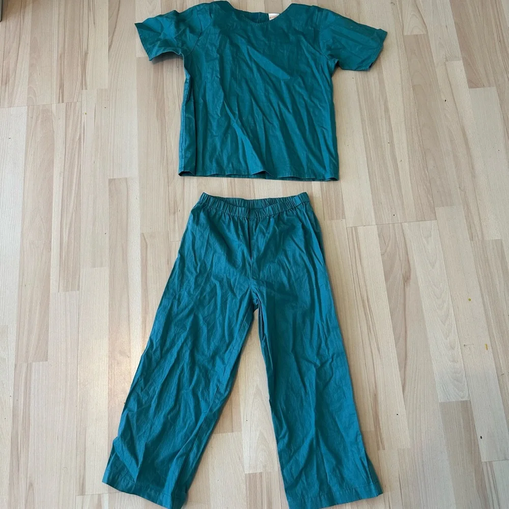 Kids Teal Two-Piece Doctors scrubs costume
